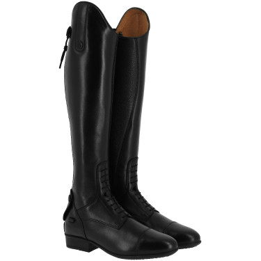 Botas de equitación de cuero con cordones Botas de equitación de cuero con cordones