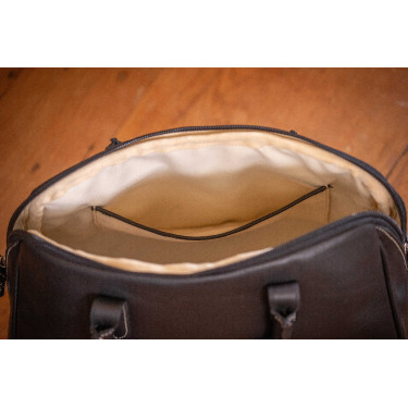 Bolso ecuestre pequeño Maëlys de cuero Pénélope