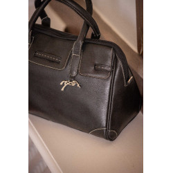 Bolso ecuestre pequeño Maëlys de cuero Pénélope