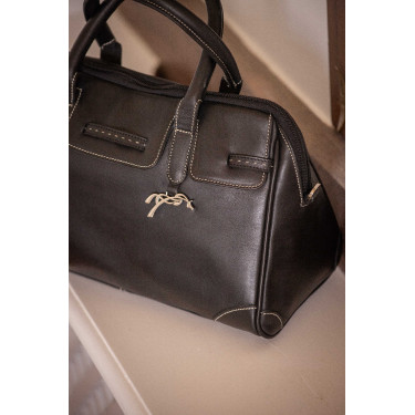 Bolso ecuestre pequeño Maëlys de cuero Pénélope