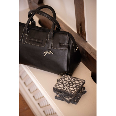 Bolso ecuestre pequeño Maëlys de cuero Pénélope