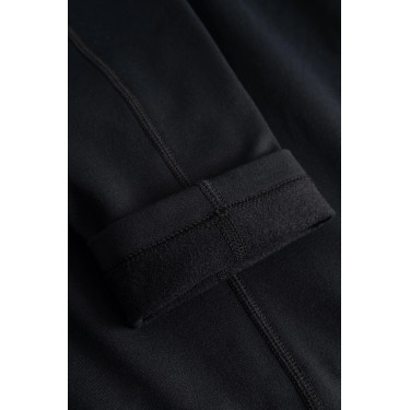 Leggings térmicos para niños Horze Dea con agarre completo Negro