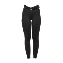 Leggings de niña de cintura alta con full grip y trabillas Equestro niño