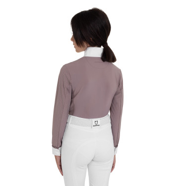Polo de concurso para niña con perforaciones Equestro niño Polo de concurso para niña con perforaciones Equestro niño