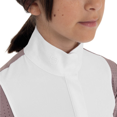 Polo de concurso para niña con perforaciones Equestro niño Polo de concurso para niña con perforaciones Equestro niño