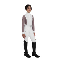 Polo de concurso para niña con perforaciones Equestro niño Polo de concurso para niña con perforaciones Equestro niño