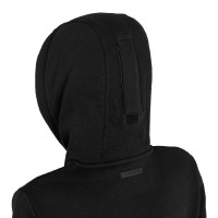 Sudadera de mujer con capucha y cremallera frontal Equestro Negro / negro Sudadera de mujer con capucha y cremallera frontal Equestro Negro / negro