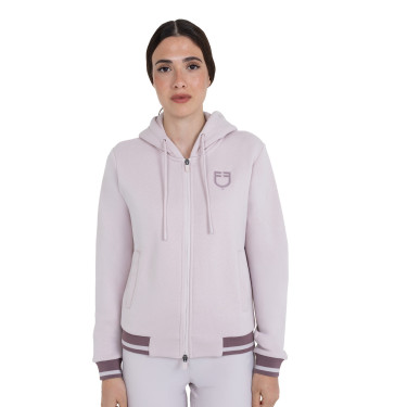 Sudadera de mujer con capucha y cremallera frontal Equestro