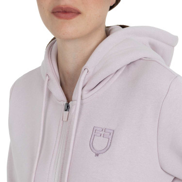Sudadera de mujer con capucha y cremallera frontal Equestro