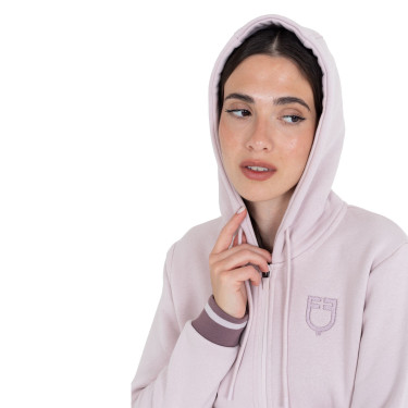 Sudadera de mujer con capucha y cremallera frontal Equestro