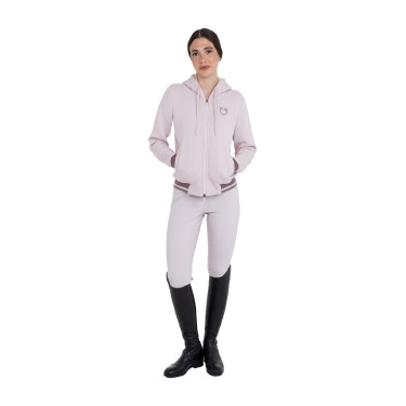Sudadera de mujer con capucha y cremallera frontal Equestro