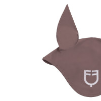 Capucha de tejido técnico con logotipo en contraste Equestro Astas / violeta afieltrado