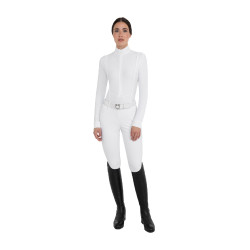 Polo de concurso para mujer en tejido técnico de invierno Equestro Polo de concurso para mujer en tejido técnico de invierno Equestro