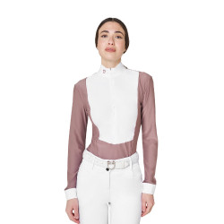 Polo de concurso para mujer en tejido técnico de invierno Equestro