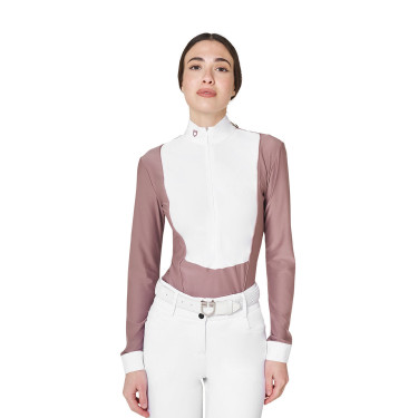 Polo de concurso para mujer en tejido técnico de invierno Equestro
