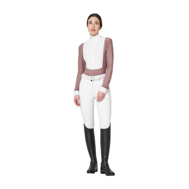 Polo de concurso para mujer en tejido técnico de invierno Equestro