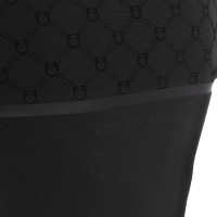 Polo de entrenamiento para mujer de manga larga con estampado de monograma Equestro Negro