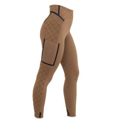 Leggings de mujer de cintura alta en tejido técnico con monograma Equestro Leggings de mujer de cintura alta en tejido técnico con monograma Equestro