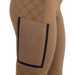 Leggings de mujer de cintura alta en tejido técnico con monograma Equestro Leggings de mujer de cintura alta en tejido técnico con monograma Equestro