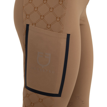 Leggings de mujer de cintura alta en tejido técnico con monograma Equestro Leggings de mujer de cintura alta en tejido técnico con monograma Equestro