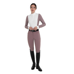 Pantalones mujer de talle alto con grip en la rodilla Equestro Pantalones mujer de talle alto con grip en la rodilla Equestro