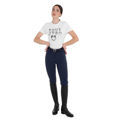 Pantalones mujer de talle alto con grip en la rodilla Equestro