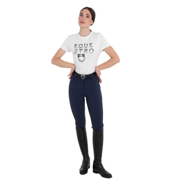 Pantalones mujer de talle alto con grip en la rodilla Equestro