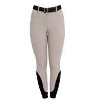Pantalones de mujer full grip de cintura alta en tejido técnico biestirable Equestro