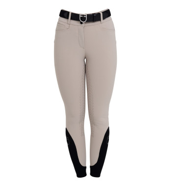 Pantalones de mujer full grip de cintura alta en tejido técnico biestirable Equestro Pantalones de mujer full grip de cintura alta en tejido técnico biestirable Equestro