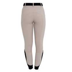 Pantalones de mujer full grip de cintura alta en tejido técnico biestirable Equestro Pantalones de mujer full grip de cintura alta en tejido técnico biestirable Equestro