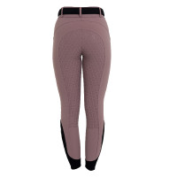 Pantalones de mujer full grip de cintura alta en tejido técnico biestirable Equestro Asta Beige