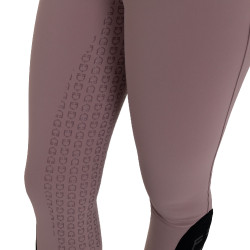 Pantalones de mujer full grip de cintura alta en tejido técnico biestirable Equestro Asta Beige