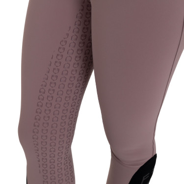 Pantalones de mujer full grip de cintura alta en tejido técnico biestirable Equestro Asta Beige