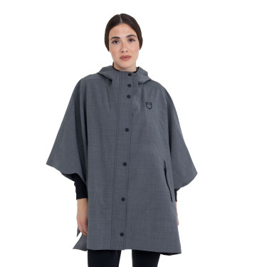 Capa de mujer impermeable de mezcla de lana Equestro Capa de mujer impermeable de mezcla de lana Equestro