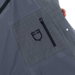 Capa de mujer impermeable de mezcla de lana Equestro Capa de mujer impermeable de mezcla de lana Equestro
