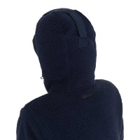 Chaqueta acolchada de mujer con inserciones de borreguillo Equestro Americana marina Azul marino