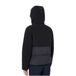 Chaqueta acolchada de mujer con inserciones de borreguillo Equestro Chaqueta acolchada de mujer con inserciones de borreguillo Equestro
