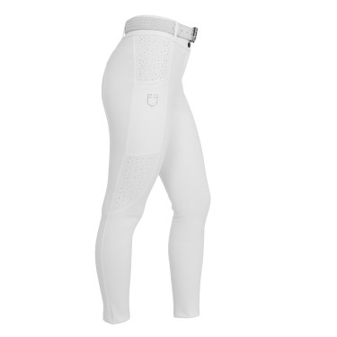Pantalones de mujer de tiro alto con full grip y strass Equestro Pantalones de mujer de tiro alto con full grip y strass Equestro