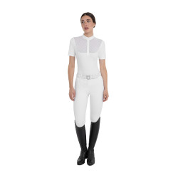 Polo de concurso para mujer con inserciones de tul Equestro Polo de concurso para mujer con inserciones de tul Equestro