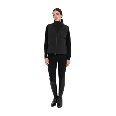 Chaleco acolchado de mujer con cuello alto Equestro Chaleco acolchado de mujer con cuello alto Equestro