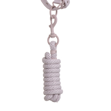 Cabezada técnica con doble ajuste y hebillas recubiertas de goma Equestro Violeta afieltrado / blanco arena Cabezada técnica con doble ajuste y hebillas recubiertas de goma Equestro Violeta afieltrado / blanco arena