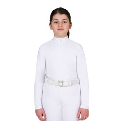 Polo de concurso para niña con insertos de micromalla Equestro niño Polo de concurso para niña con insertos de micromalla Equestro niño