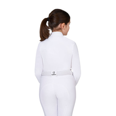 Polo de concurso para niña con insertos de micromalla Equestro niño Polo de concurso para niña con insertos de micromalla Equestro niño