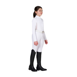 Polo de concurso para niña con insertos de micromalla Equestro niño Polo de concurso para niña con insertos de micromalla Equestro niño