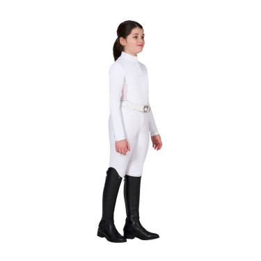 Polo de concurso para niña con insertos de micromalla Equestro niño Polo de concurso para niña con insertos de micromalla Equestro niño