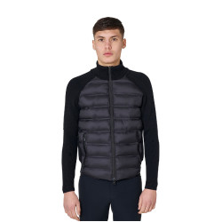 Chaqueta acolchada para hombre con mangas de punto Equestro Chaqueta acolchada para hombre con mangas de punto Equestro