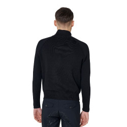 Chaqueta acolchada para hombre con mangas de punto Equestro Chaqueta acolchada para hombre con mangas de punto Equestro