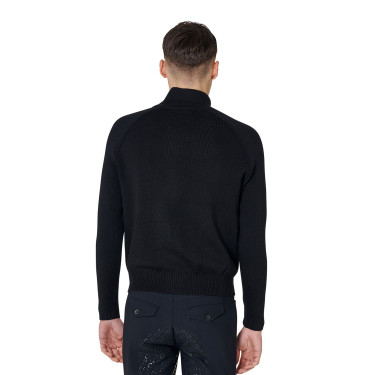Chaqueta acolchada para hombre con mangas de punto Equestro Chaqueta acolchada para hombre con mangas de punto Equestro