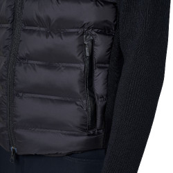 Chaqueta acolchada para hombre con mangas de punto Equestro Chaqueta acolchada para hombre con mangas de punto Equestro