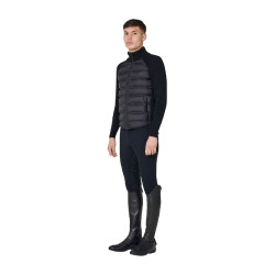 Chaqueta acolchada para hombre con mangas de punto Equestro Chaqueta acolchada para hombre con mangas de punto Equestro